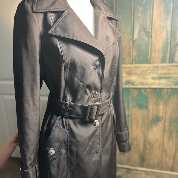 Calvin Klein Trench Coat Women's
Xs Black Long Raincoat Belted - Picture 15 of 17